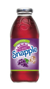 Snapple Grapeade, All Natural, 16 Fl Oz (Pack of 8, Total of 128 Fl Oz)
